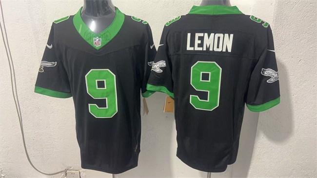Men's Philadelphia Eagles #9 Makai Lemon Black 2026 Draft F.U.S.E Vapor Untouchable Limited Stitched Football Jersey